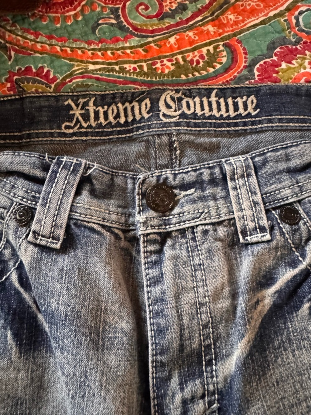 Men's Light Blue Washed Jeans